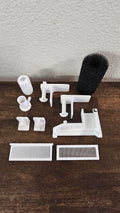 "Large Fluval Breeder Box" Upgrade Kit | Stainless Steel 30-Mesh Exit Grate | Prefilter Sponge