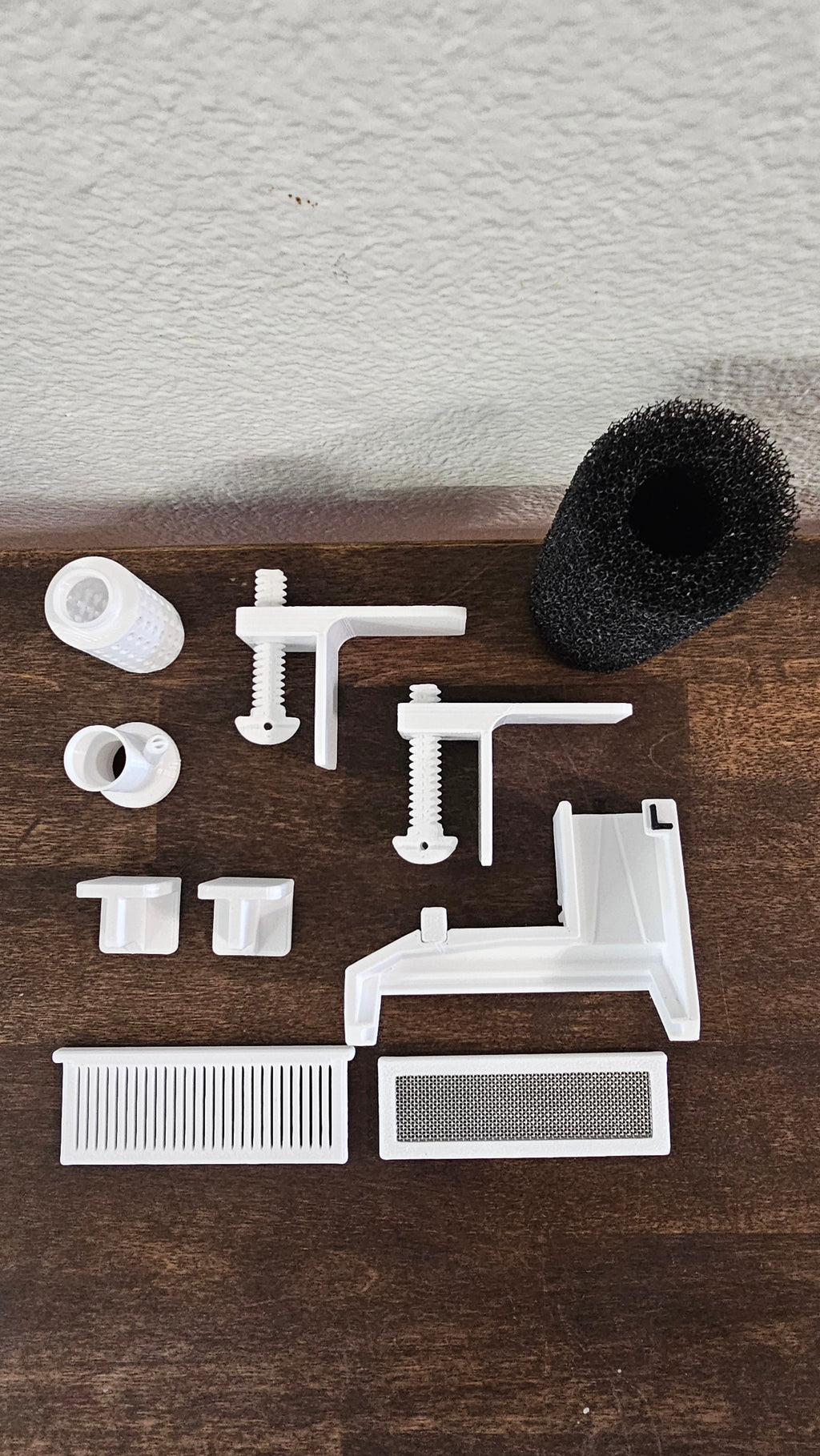 "Large Fluval Breeder Box" Upgrade Kit | Stainless Steel 30-Mesh Exit Grate | Prefilter Sponge