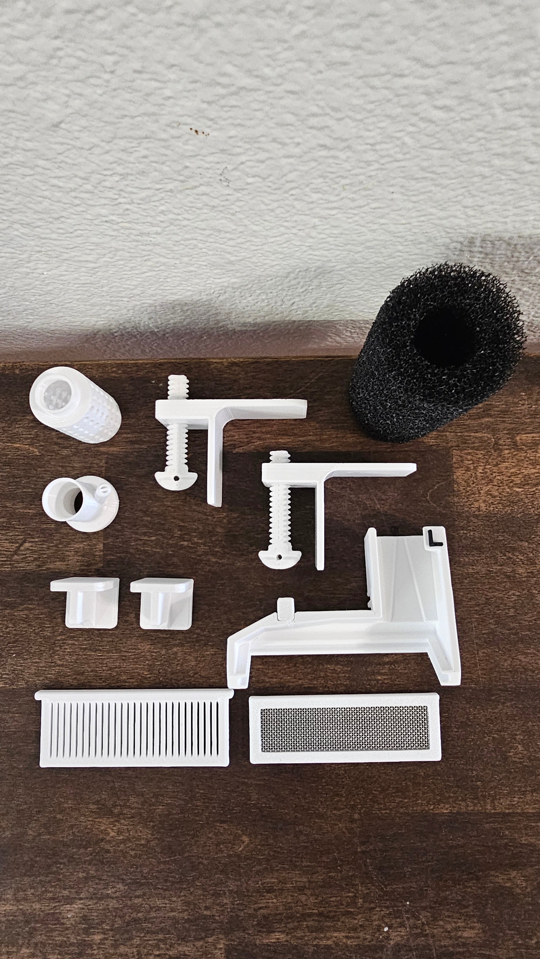 "Large Fluval Breeder Box" Upgrade Kit | Stainless Steel 30-Mesh Exit Grate | Prefilter Sponge