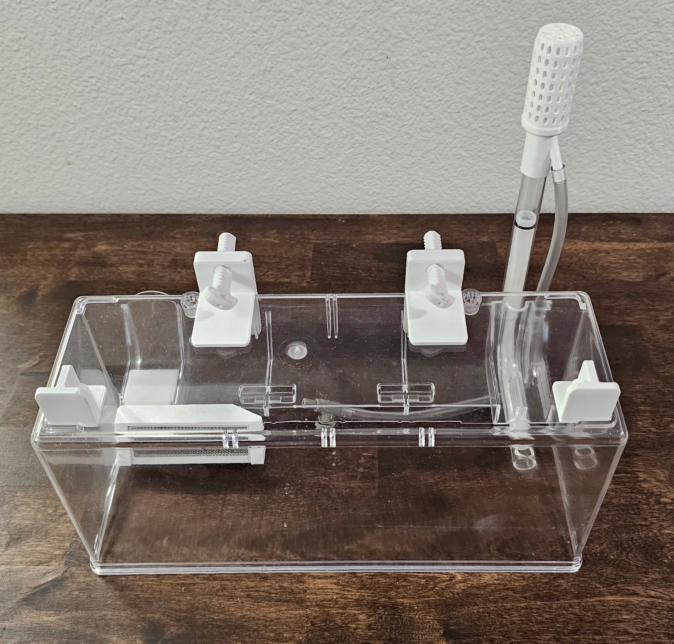 "Large Fluval Breeder Box" Upgrade Kit | Stainless Steel 30-Mesh Exit Grate | Prefilter Sponge