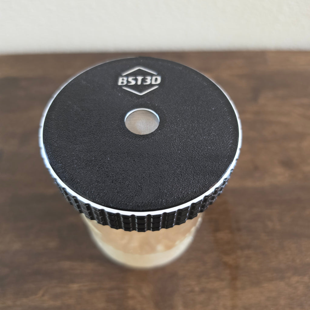 Micro Worm Wide Mouth Stainless Steel Mesh Lid
