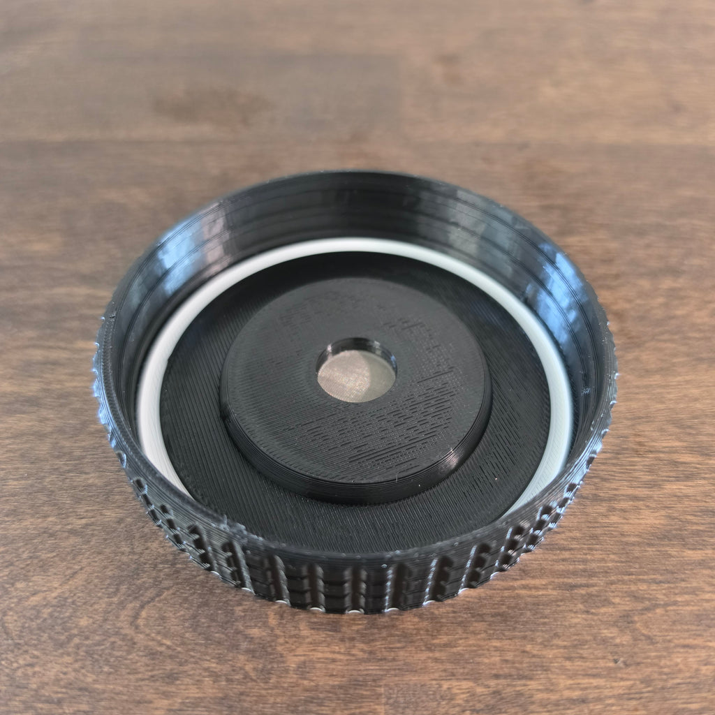 Micro Worm Wide Mouth Stainless Steel Mesh Lid